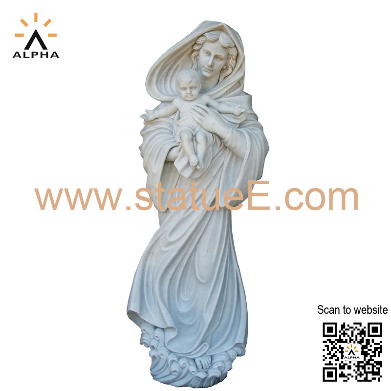 Madonna and child statue